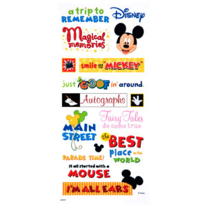 Mickey & Disney theme park stickers
